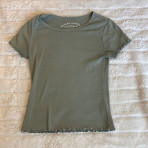 Here is a green short sleeve top from Aeropostale!